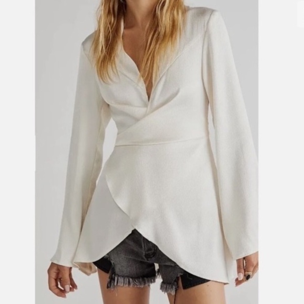 Free People Ivory Blouse